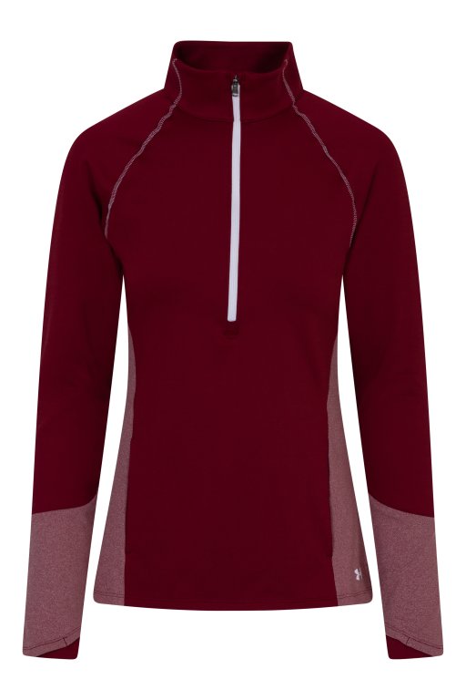 Футболка Under Armour ColdGear 1/2 Zip W - бордова