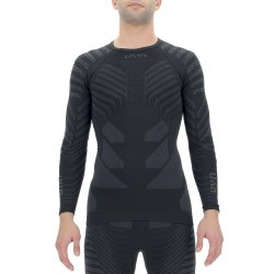 Футболка UYN Resilyon UW LG SL Round Neck M - чорна