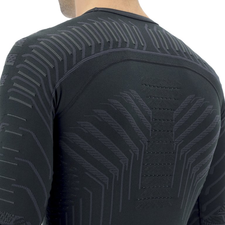 Футболка UYN Resilyon UW LG SL Round Neck M - чорна