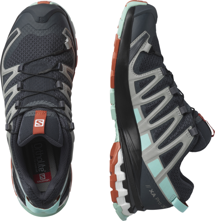 Кросівки Salomon XA PRO 3D V8 W - сірі/чорні/блакитні