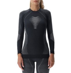 Футболка UYN Cashmere Shiny 2.0 UW LG SL Round Neck W - чорно/сіра