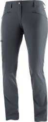 Штани Salomon WAYFARER STRAIGHT PANT W - сірий (укорочена довжина)