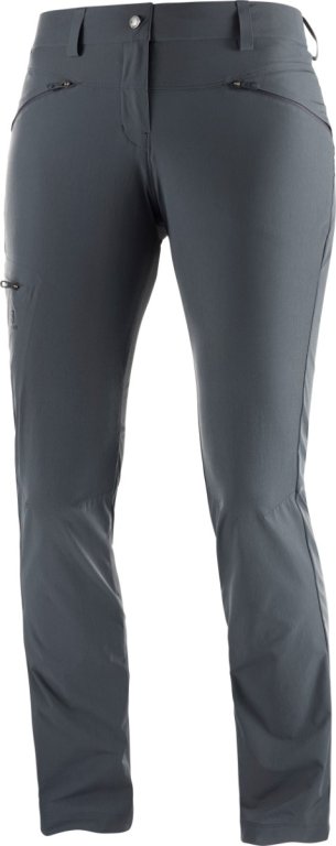 Штани Salomon WAYFARER STRAIGHT PANT W - сірий (укорочена довжина)
