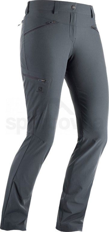 Штани Salomon WAYFARER STRAIGHT PANT W - сірий (укорочена довжина)