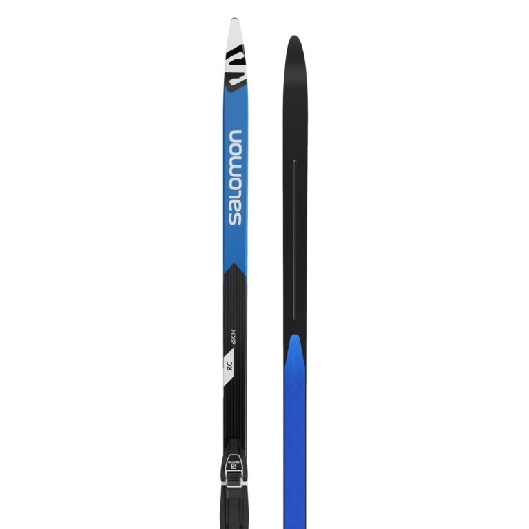 Běžky set Salomon RC eSKIN JUNIOR + Vázání PROLINK ACCES JUNIOR - černá/modrá