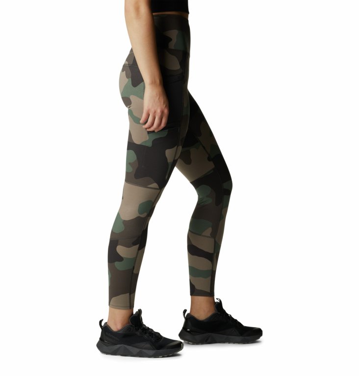 Легінси Windgates™ EU II Legging W - зелений/коричневий (стандартна довжина)