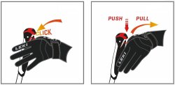 Рукавиці Leki Nordic Thermo Shark Lady - чорно/білі