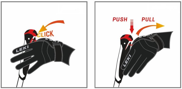 Рукавиці Leki Nordic Course Shark Gloves - чорні