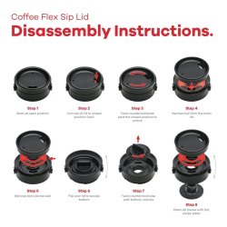 Кришка Hydro Flask Wide Mouth Flex Sip Lid - чорна