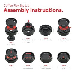 Кришка Hydro Flask Wide Mouth Flex Sip Lid - чорна