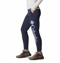 Tepláky Columbia Logo Fleece Jogger W - tmavě modrá (standardní délka)