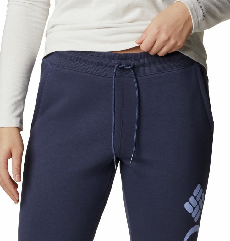 Tepláky Columbia Logo Fleece Jogger W - tmavě modrá (standardní délka)