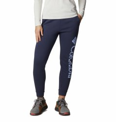 Tepláky Columbia Logo Fleece Jogger W - tmavě modrá (standardní délka)