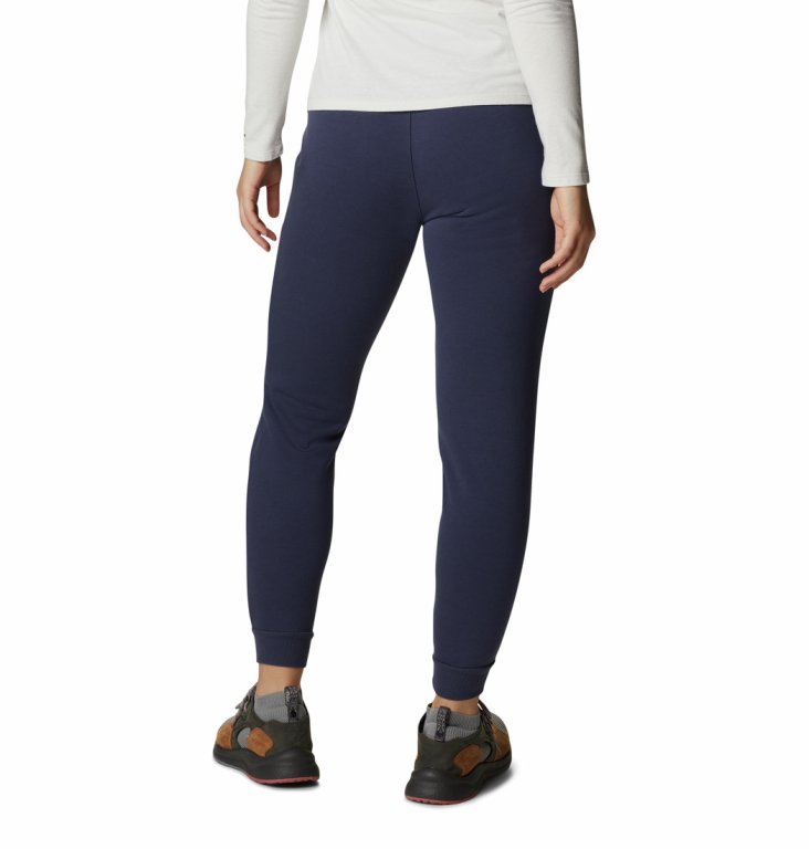 Tepláky Columbia Logo Fleece Jogger W - tmavě modrá (standardní délka)