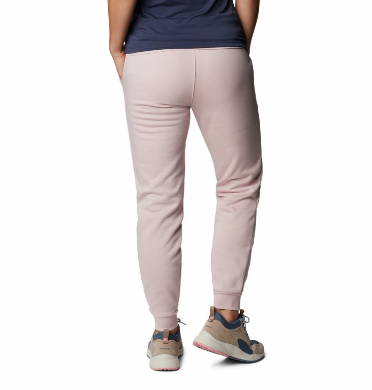 Штани Columbia Logo Fleece Jogger W - рожевий (стандартна довжина)