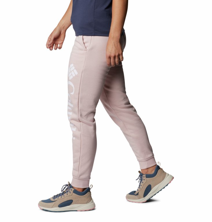 Штани Columbia Logo Fleece Jogger W - рожевий (стандартна довжина)