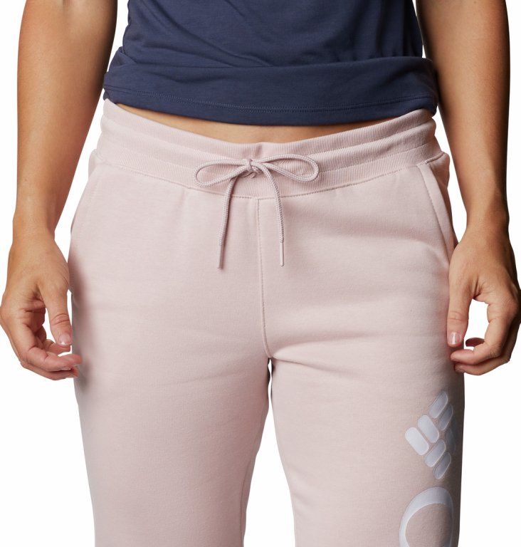 Штани Columbia Logo Fleece Jogger W - рожевий (стандартна довжина)