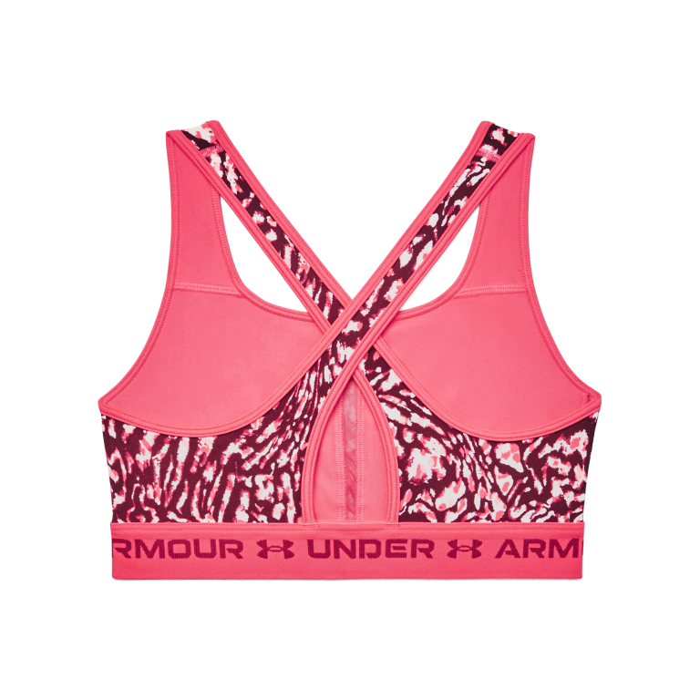 Бюстгальтер Under Armour Crossback Mid Print Бюстгальтер W - рожевий