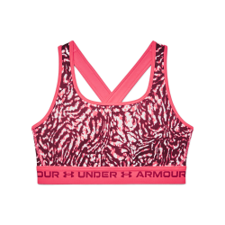 Бюстгальтер Under Armour Crossback Mid Print Бюстгальтер W - рожевий