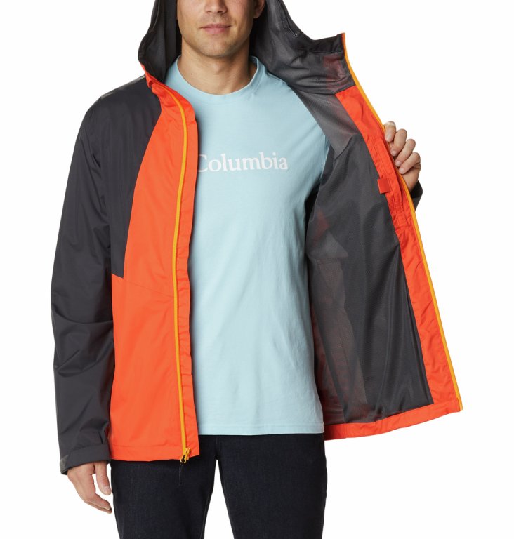 Куртка Columbia Inner Limits™ II Jacket M - сірий/помаранчевий