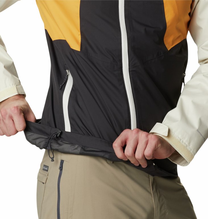Bunda Columbia Inner Limits™ II M - béžová/sivá/žltá
