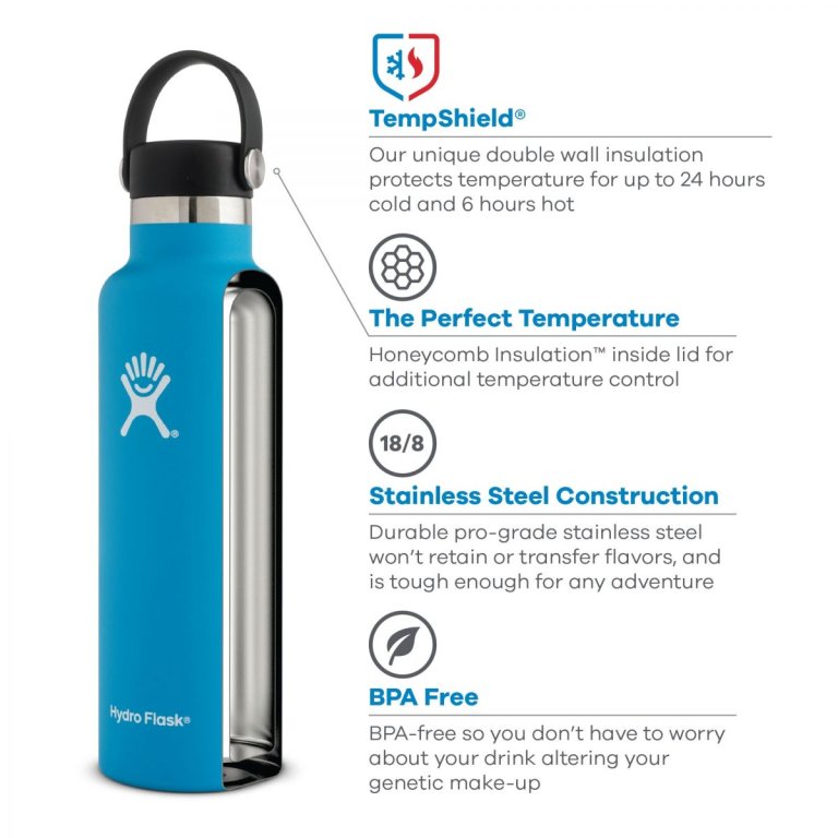 Термос Hydro Flask 21 oz (621 ml) STANDARD FLEX CAP - помаранчевий