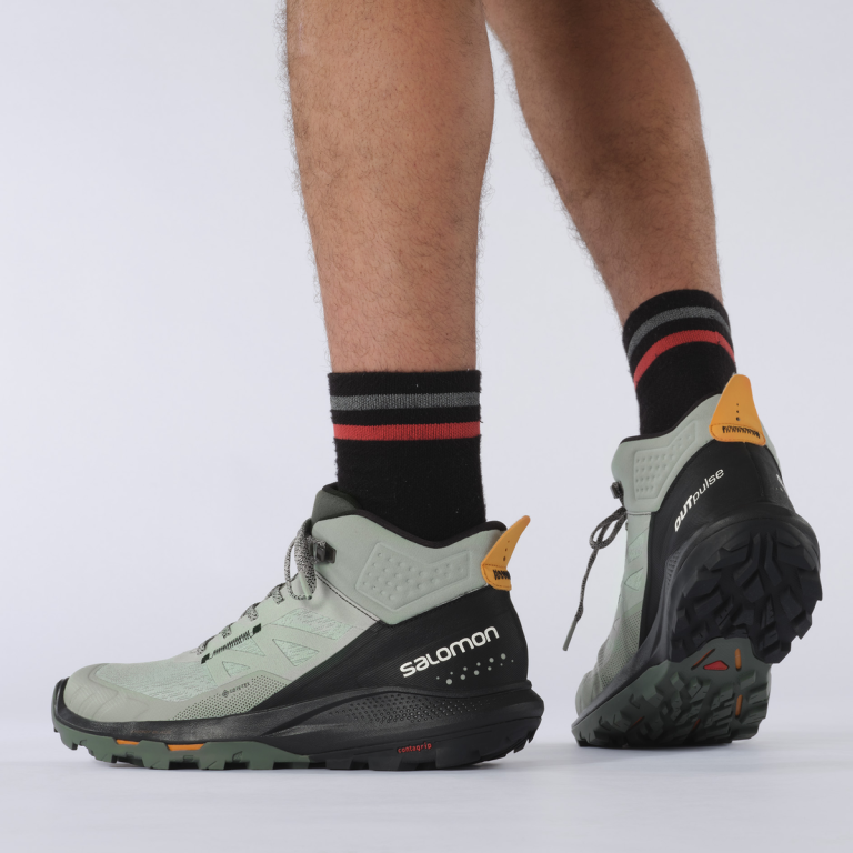Взуття Salomon OUTpulse MID GTX M - зелений/чорний