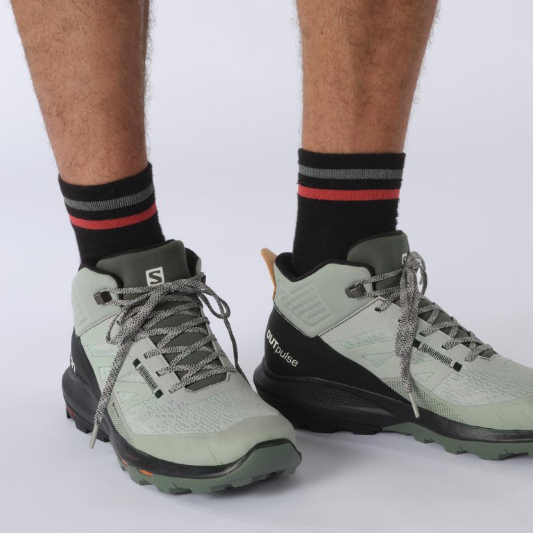 Взуття Salomon OUTpulse MID GTX M - зелений/чорний