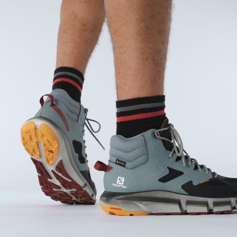 Взуття Salomon PREDICT HIKE MID GTX M - чорний/синій/помаранчевий