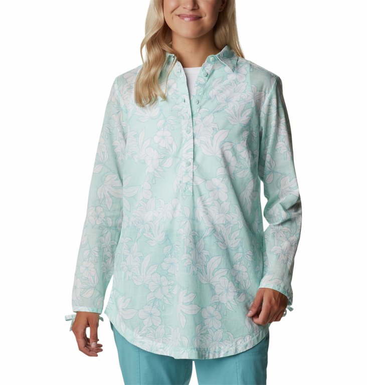 Сорочка Columbia Camp Henry™ II Tunic W - синій/білий