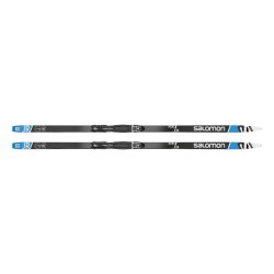 Běžky set Salomon AERO GRIP J + Vázání PROLINK ACCESS J - černá/modrá