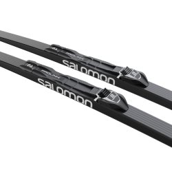 Běžky set Salomon AERO GRIP J + Vázání PROLINK ACCESS J - černá/modrá