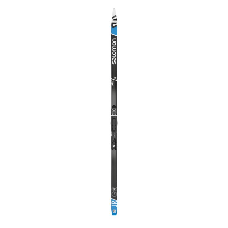 Běžky set Salomon AERO GRIP J + Vázání PROLINK ACCESS J - černá/modrá