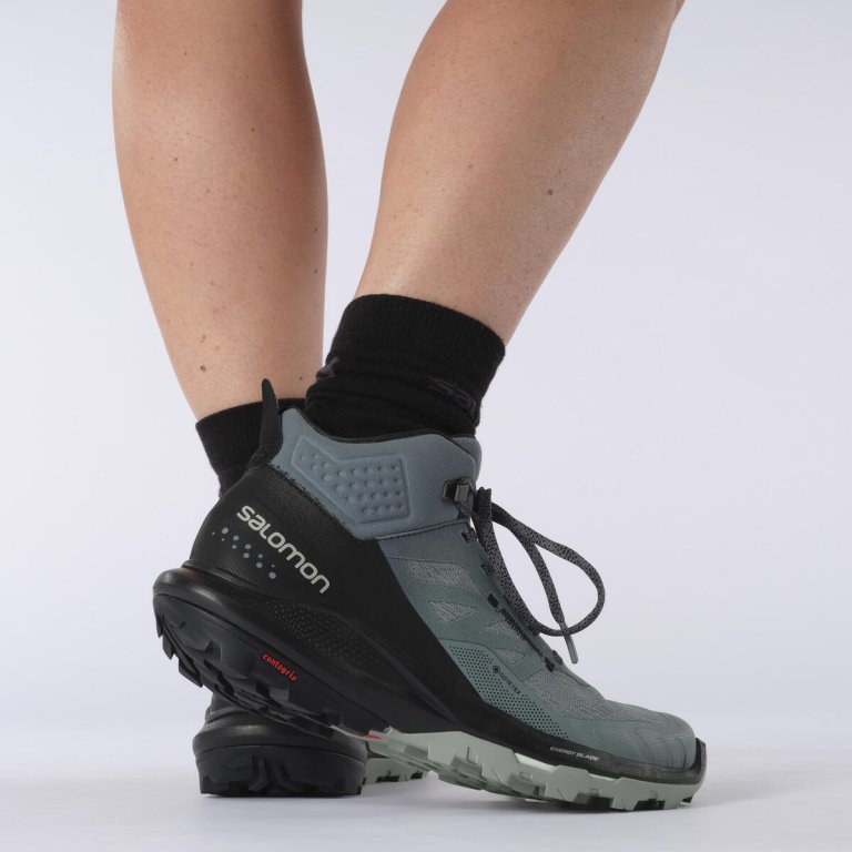 Взуття Salomon OUTpulse MID GTX W - сірий/синій