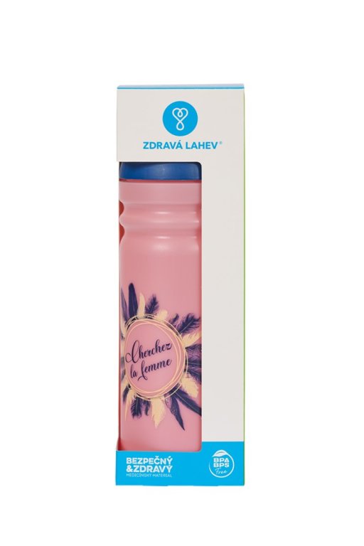 Fľaša Zdravá lahev Pierka (700 ml) - ružová