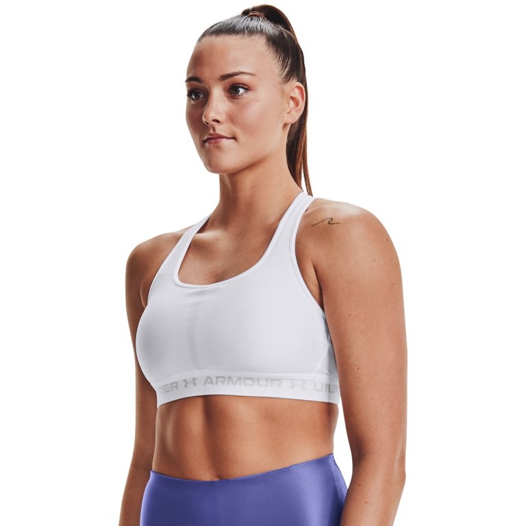 Бюстгальтер Under Armour UA Crossback Mid Bra W - білий