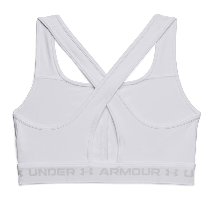 Бюстгальтер Under Armour UA Crossback Mid Bra W - білий