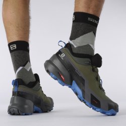 Взуття Salomon CROSS HIKE GTX M - зелений/синій/чорний