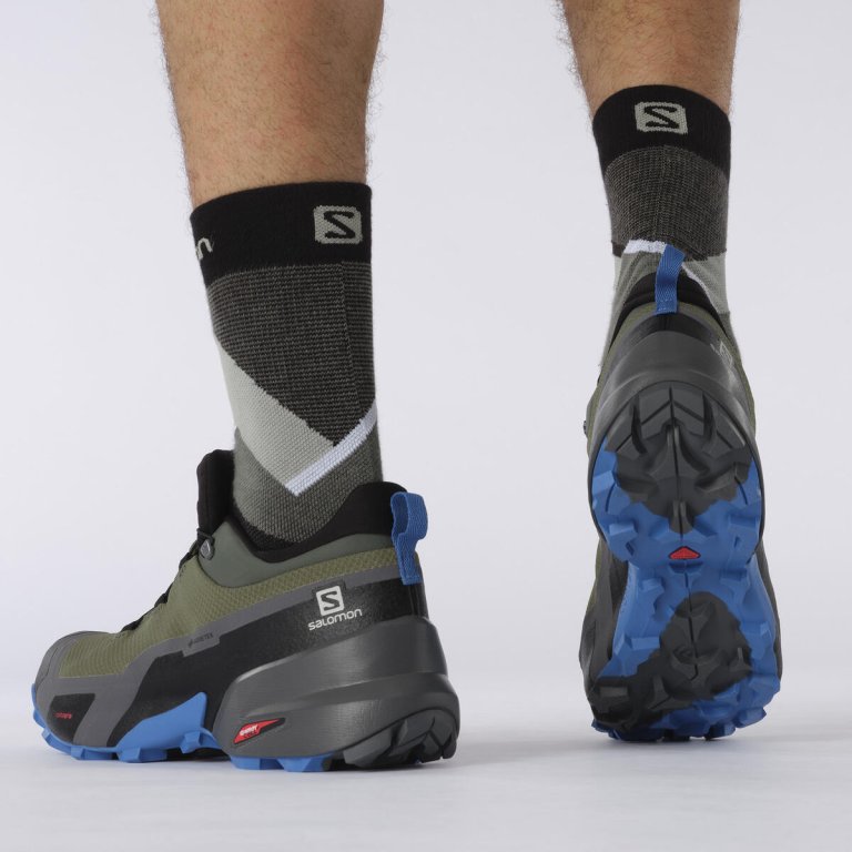 Взуття Salomon CROSS HIKE GTX M - зелений/синій/чорний