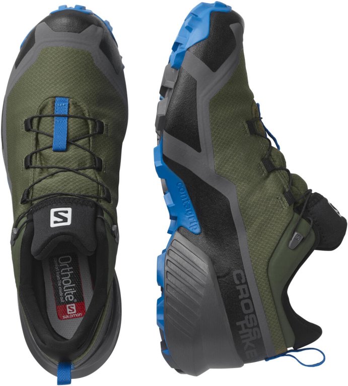 Взуття Salomon CROSS HIKE GTX M - зелений/синій/чорний
