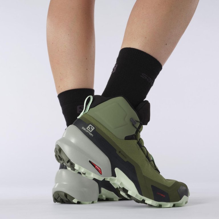 Взуття Salomon CROSS HIKE MID GTX W - зелені