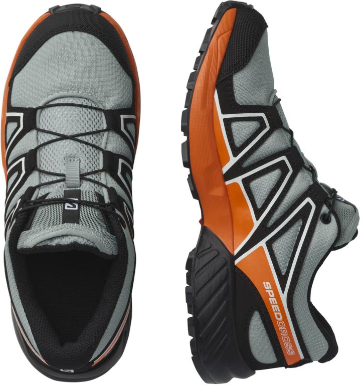 Взуття Salomon SPEEDCROSS J - сірий/помаранчевий