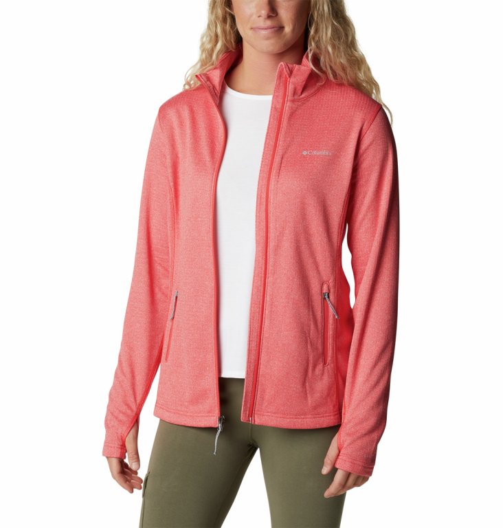 Світшот Columbia Park View™ Grid Fleece Full Zip W - рожевий