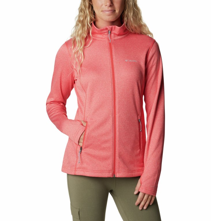 Світшот Columbia Park View™ Grid Fleece Full Zip W - рожевий