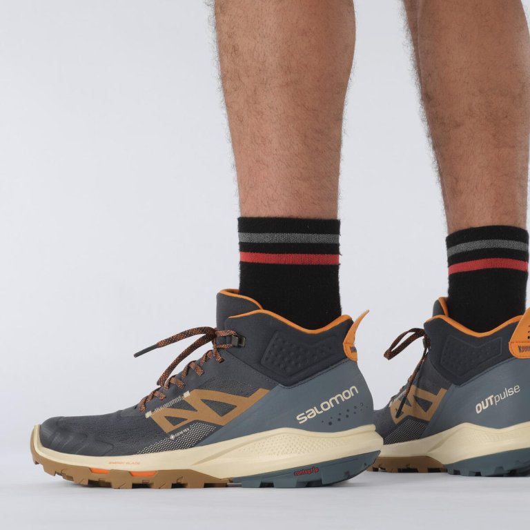 Взуття Salomon OUTpulse Mid GTX M - синій/коричневий