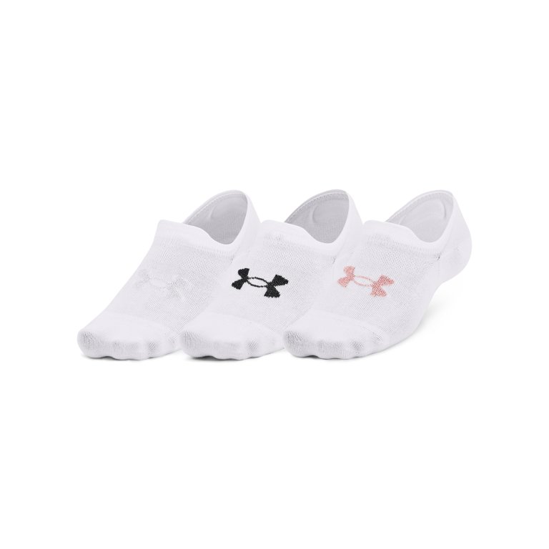 Шкарпетки Under Armour UA Essential UltraLowTab 3pk W - білі