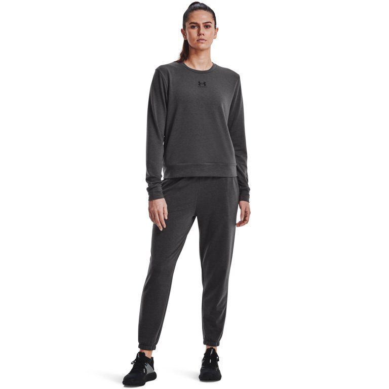 Штани спортивні жіночі Under Armour Rival Terry Jogger W - сірі
