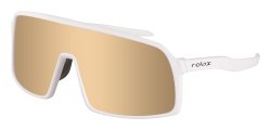 Спортивні сонцезахисні окуляри Relax Prati R5417F - біло/коричневі