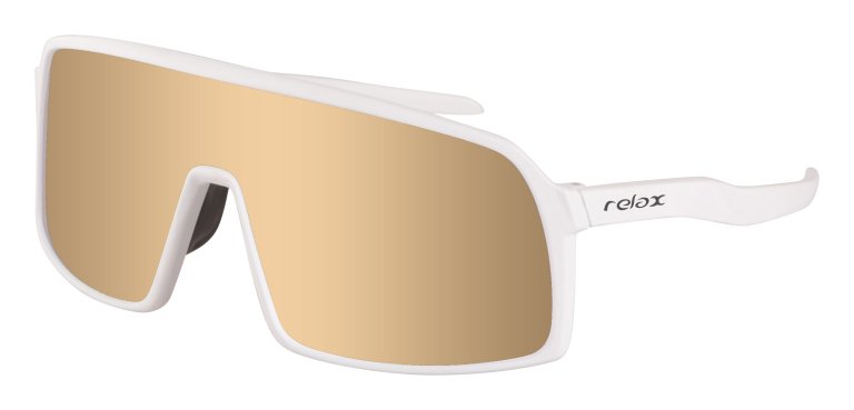 Спортивні сонцезахисні окуляри Relax Prati R5417F - біло/коричневі