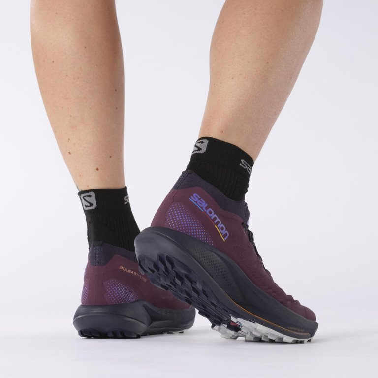 Взуття Salomon PULSAR TRAIL PRO W - бордовий/чорний